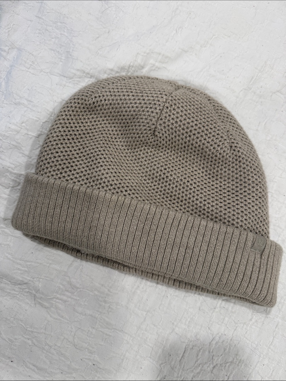 Women’s Knit Cuffed Beanie Hat - Taupe